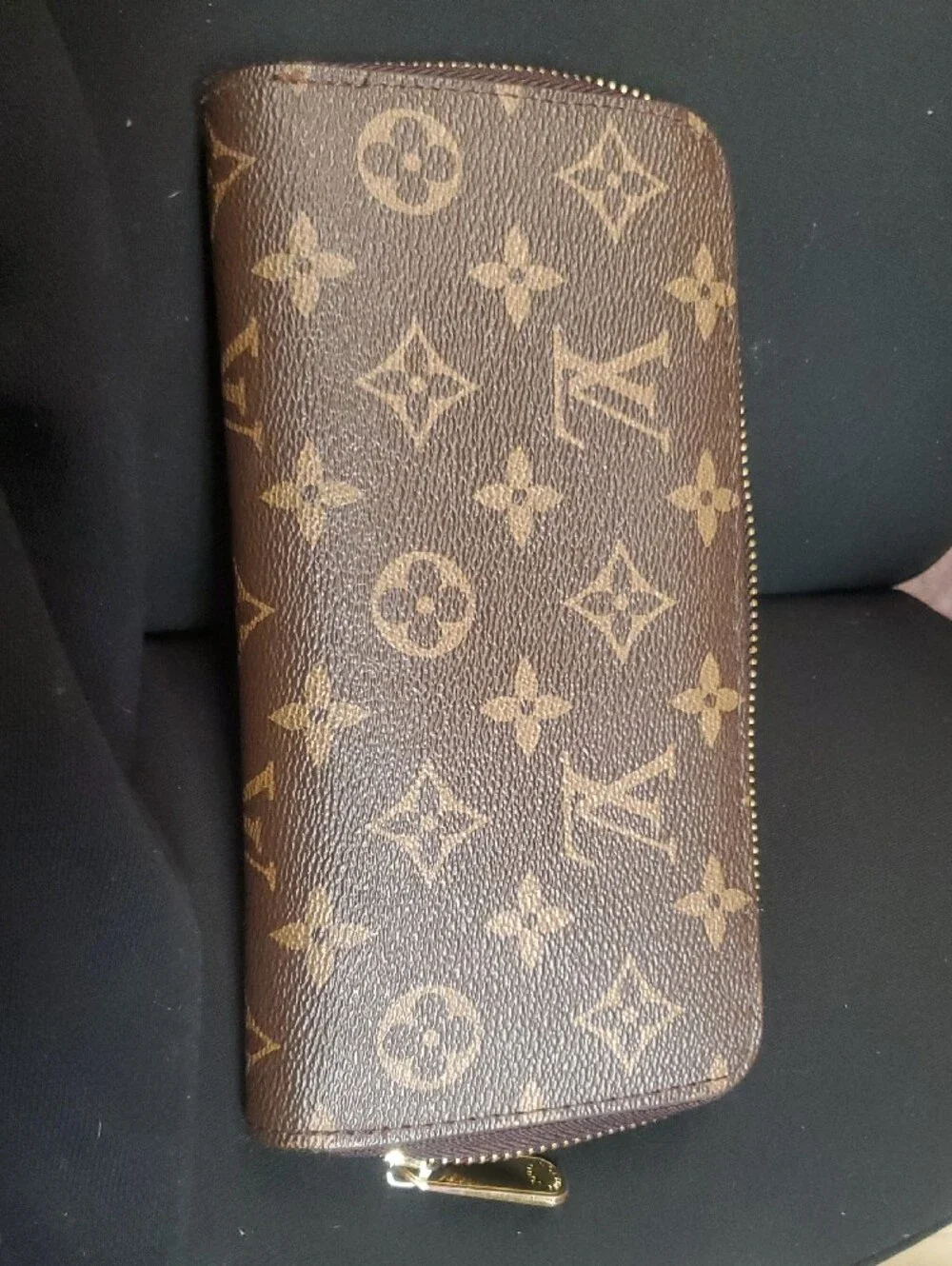 Louis Vuitton Brown Monogram Zip-Around Wallet